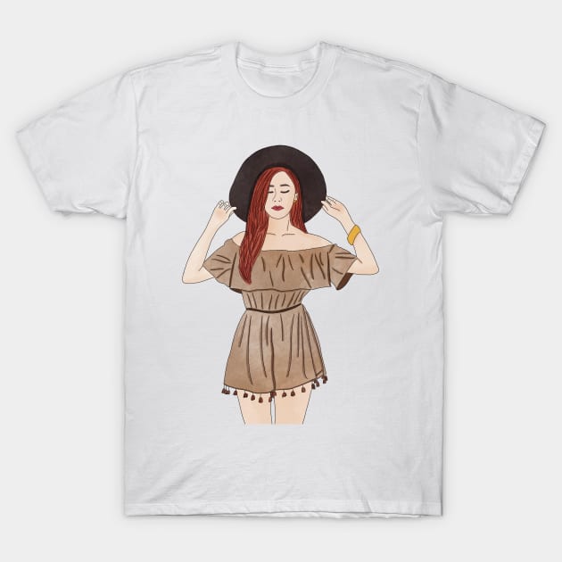 Summer girl (6) T-Shirt by piscoletters